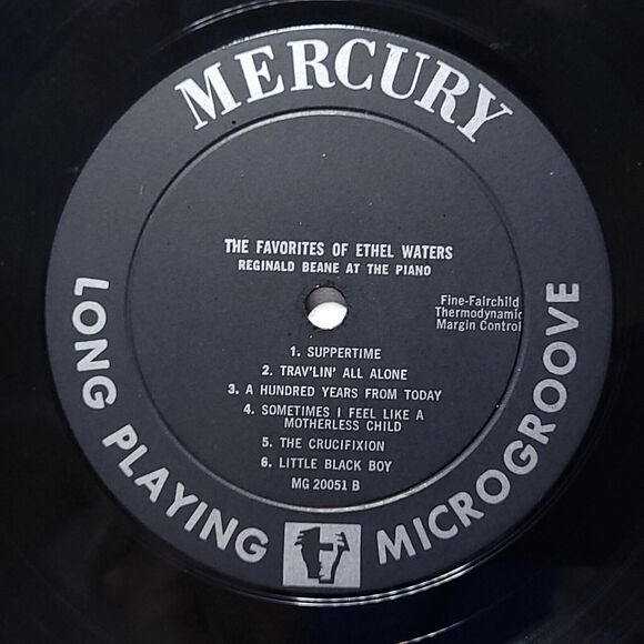 Ethel Waters LP Record The Favorite Songs Of Ethel Waters on Mercury VG/VG+ Jazz - Picture 4 of 4